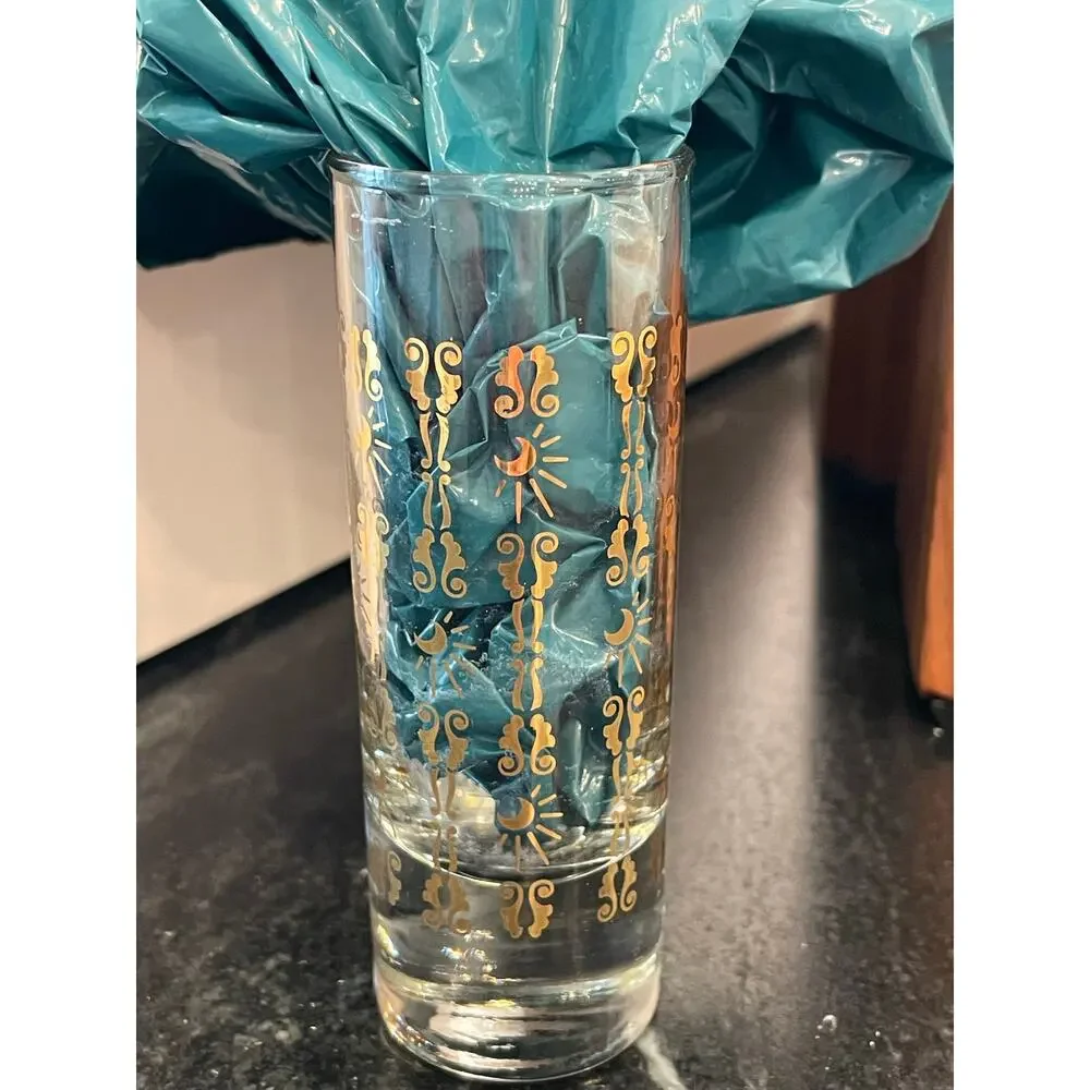 Southern Comfort Vintage Tall Shooter Shot glass with Gold